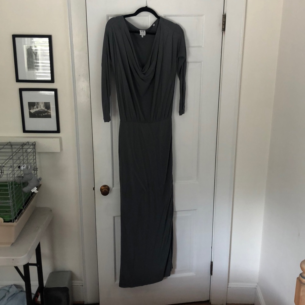 Grey Halston Heritage maxi dress size 6